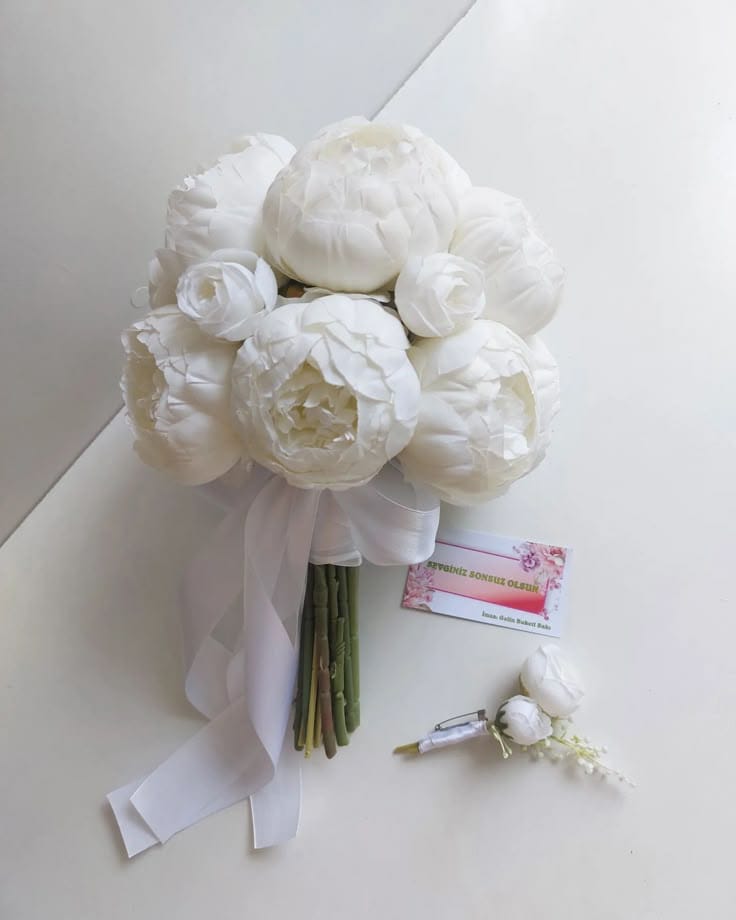 BUK-07 rustik gəlin buketi - Toy buketi seçimi Bakı